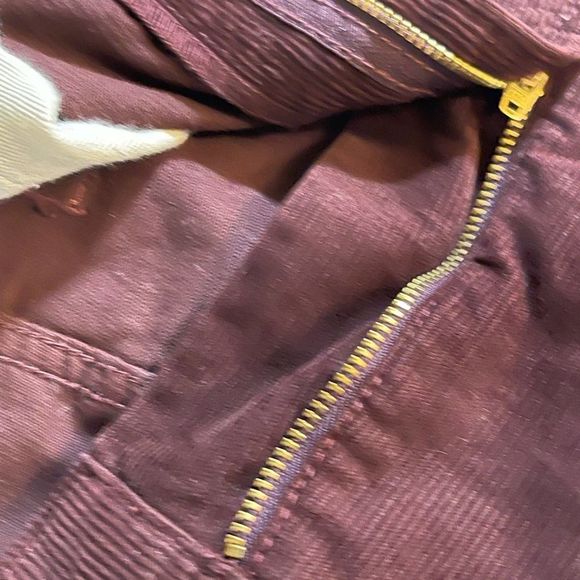 J. Crew Factory Men's Straight Jeans - Rich Burgundy - Picture 10 of 12